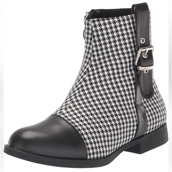 Angel Steps Women’s Black and white houndstooth bootie size 10W - Picture 6 of 7